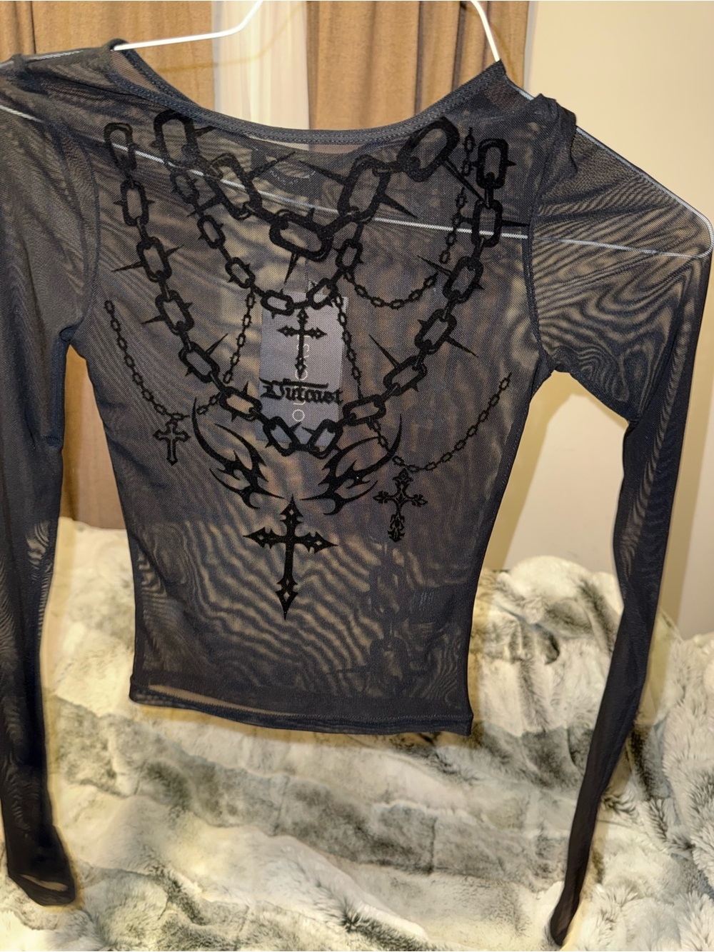 Outcast mesh grunge top